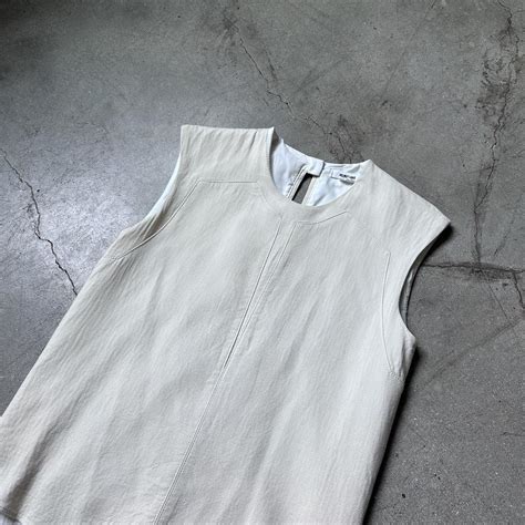 Sleeveless Utilitarian Vest Silver